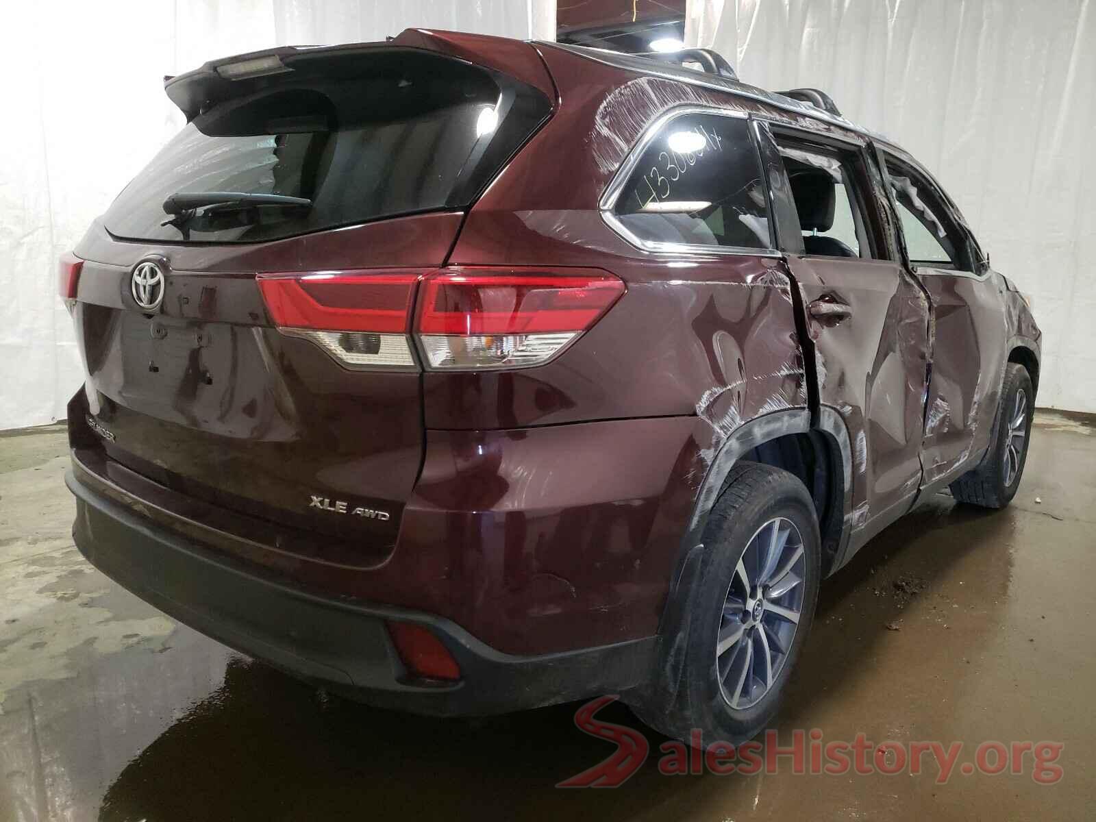 5TDJZRFHXKS957800 2019 TOYOTA HIGHLANDER