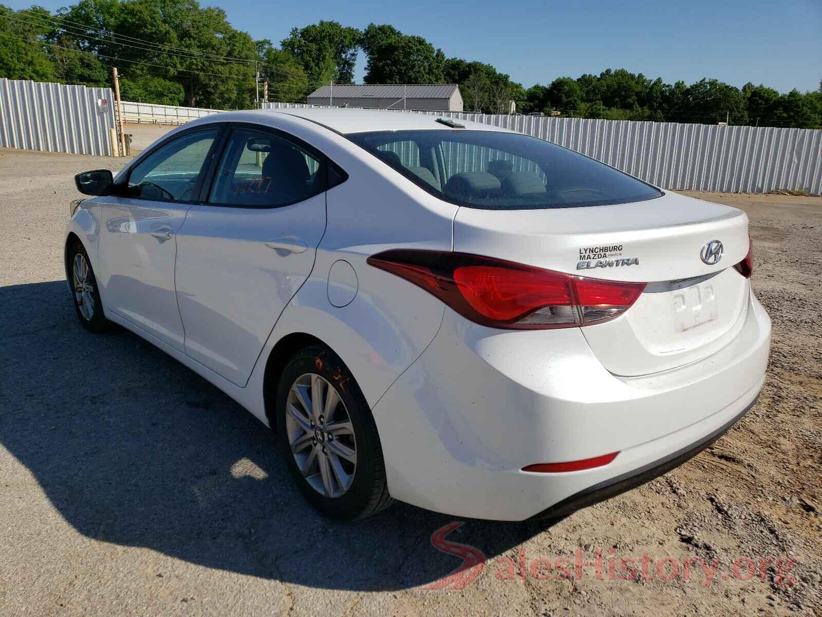 5NPDH4AE0GH669443 2016 HYUNDAI ELANTRA