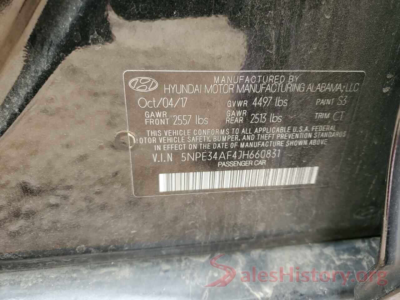 5NPE34AF4JH660831 2018 HYUNDAI SONATA