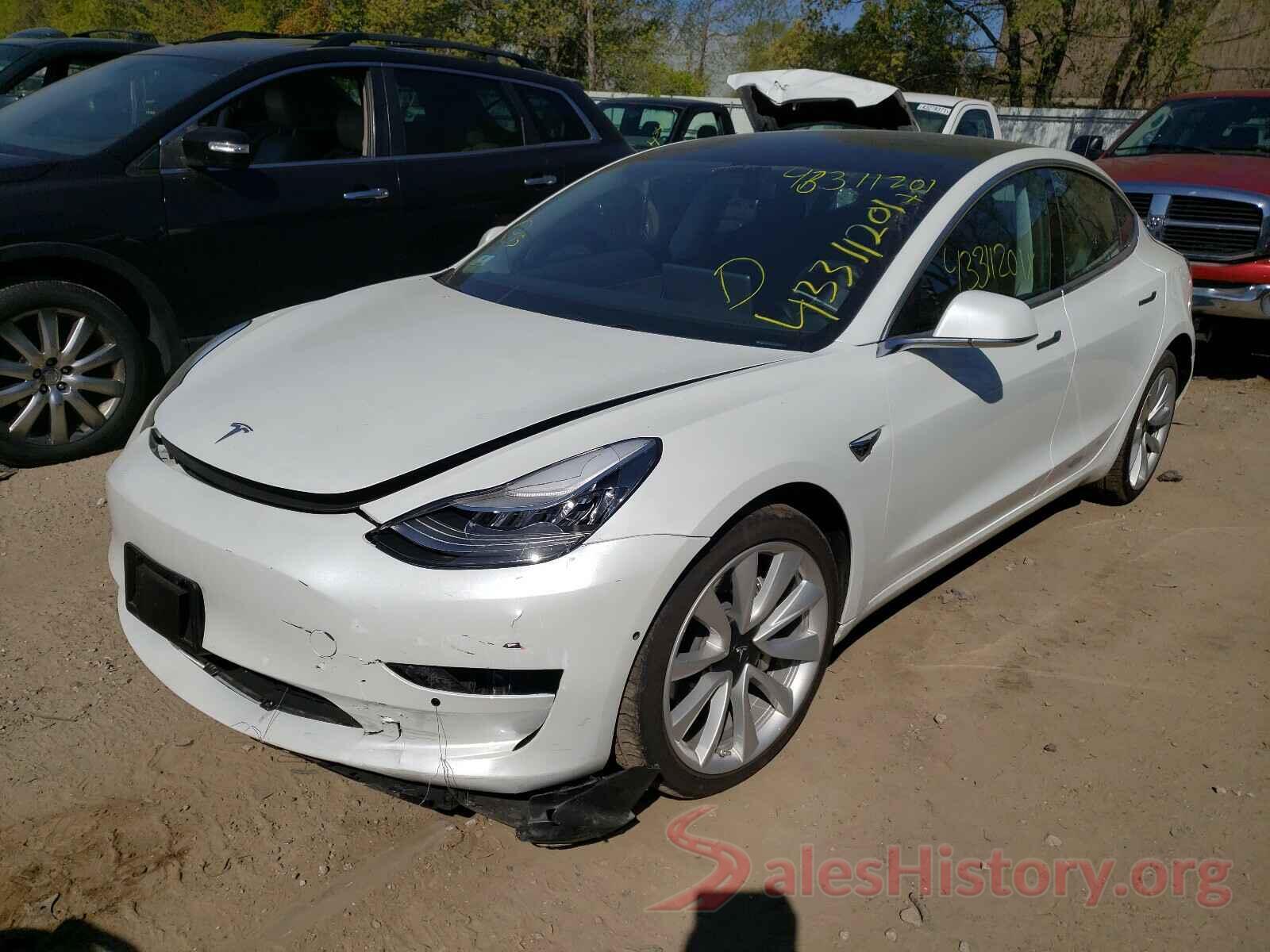 5YJ3E1EB2KF433953 2019 TESLA MODEL 3