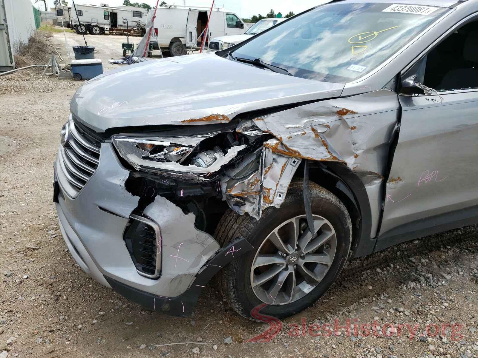 KM8SM4HF0HU230523 2017 HYUNDAI SANTA FE