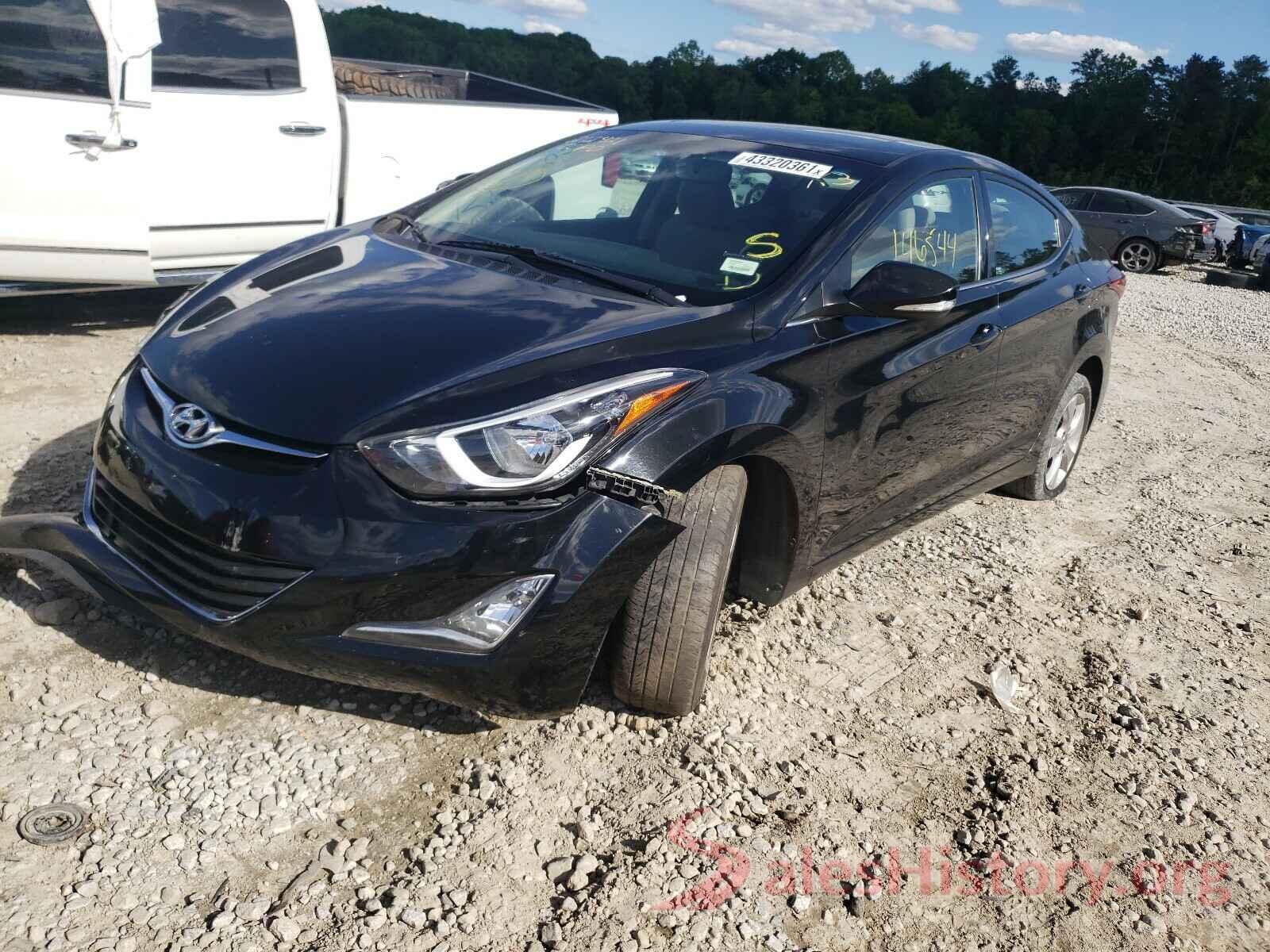 5NPDH4AE0GH686968 2016 HYUNDAI ELANTRA