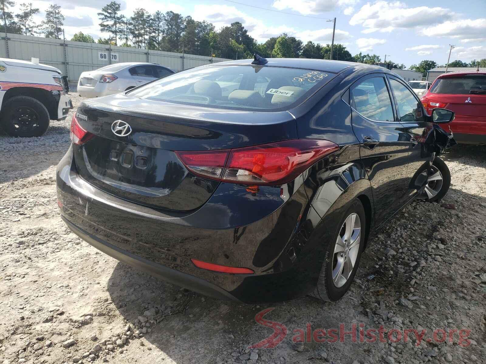 5NPDH4AE0GH686968 2016 HYUNDAI ELANTRA