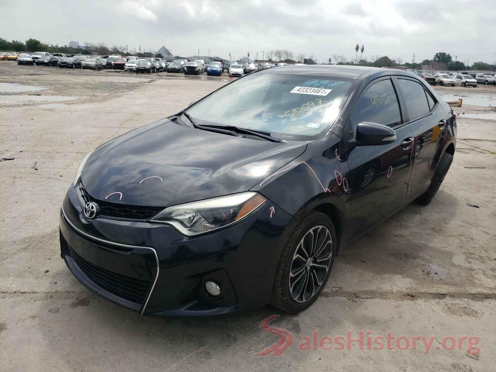 5YFBURHEXGP510597 2016 TOYOTA COROLLA