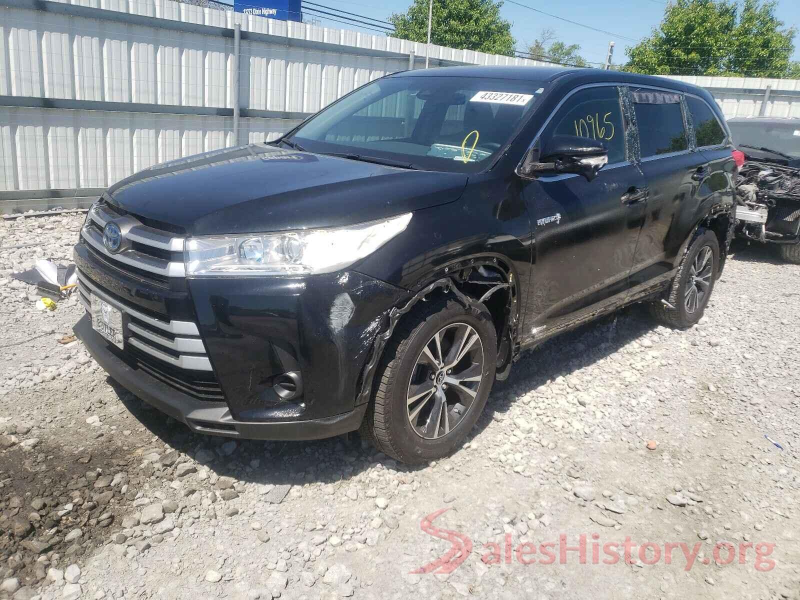 5TDBGRFH4KS078190 2019 TOYOTA HIGHLANDER