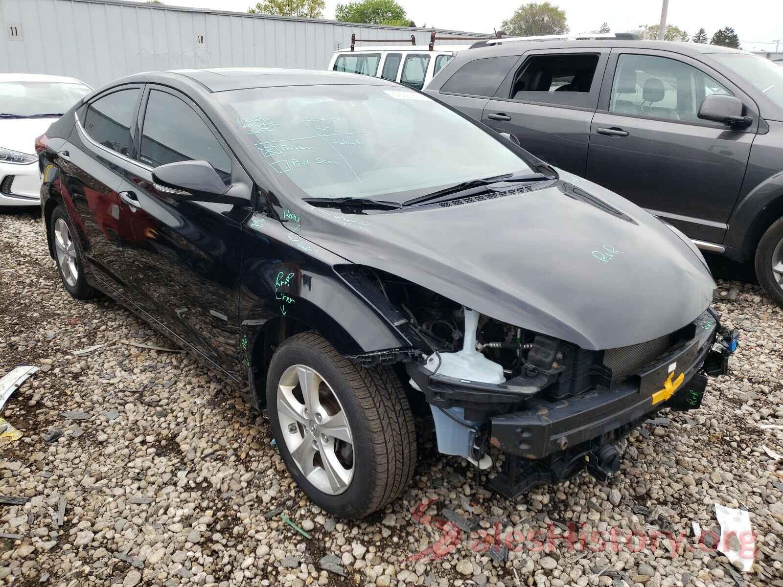 KMHDH4AE3GU592861 2016 HYUNDAI ELANTRA