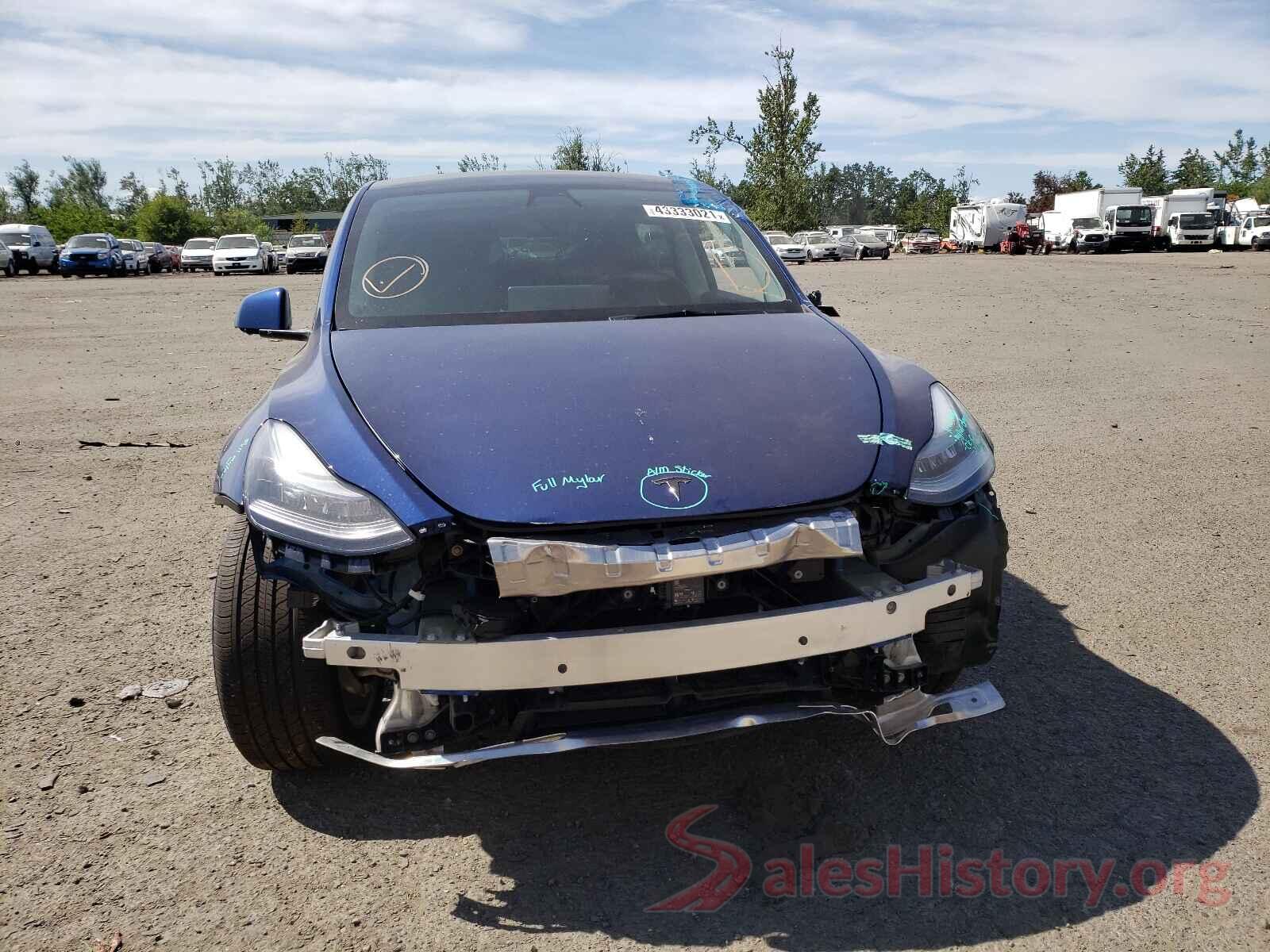 5YJYGDEE2MF091743 2021 TESLA MODEL Y