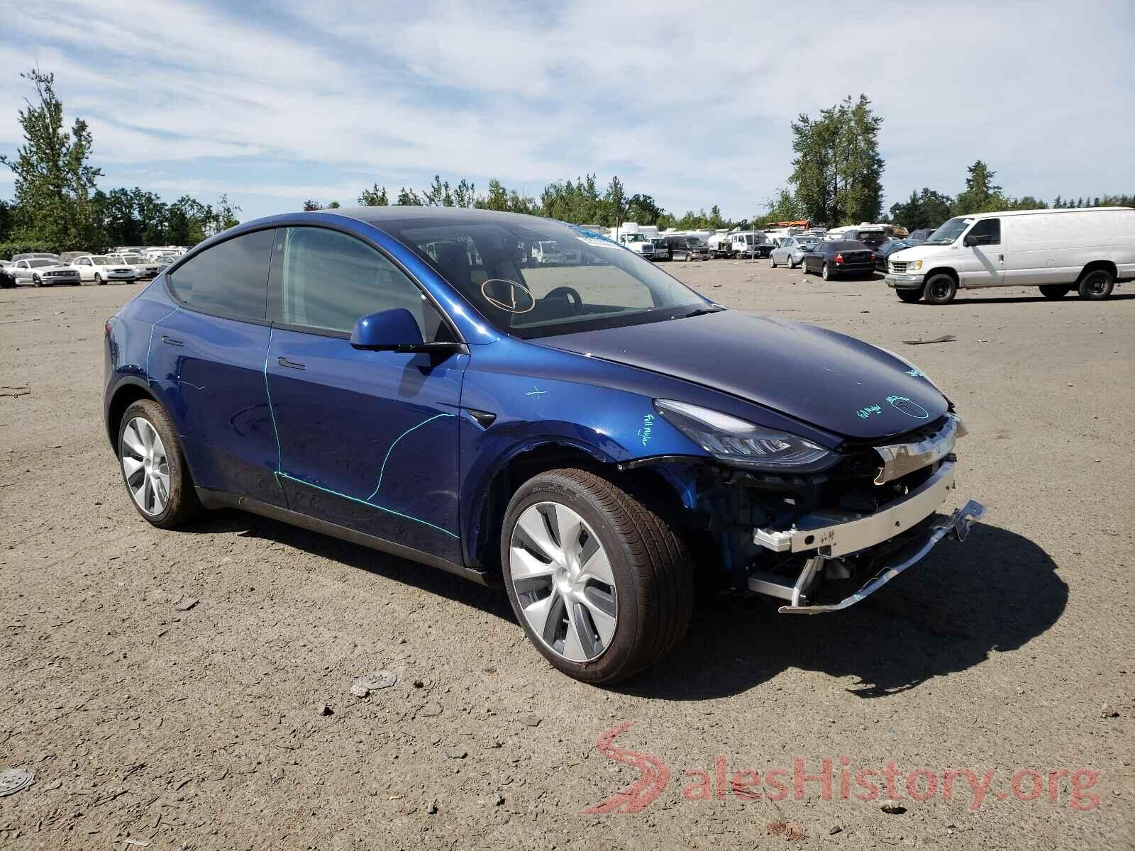 5YJYGDEE2MF091743 2021 TESLA MODEL Y