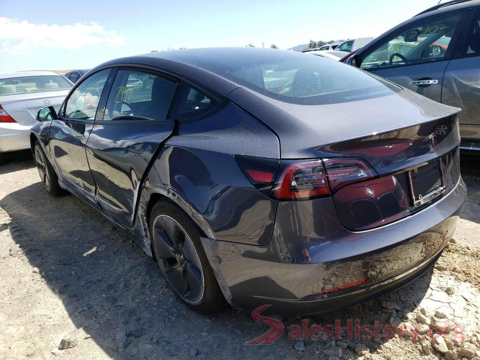 5YJ3E1EA9MF943100 2021 TESLA MODEL 3