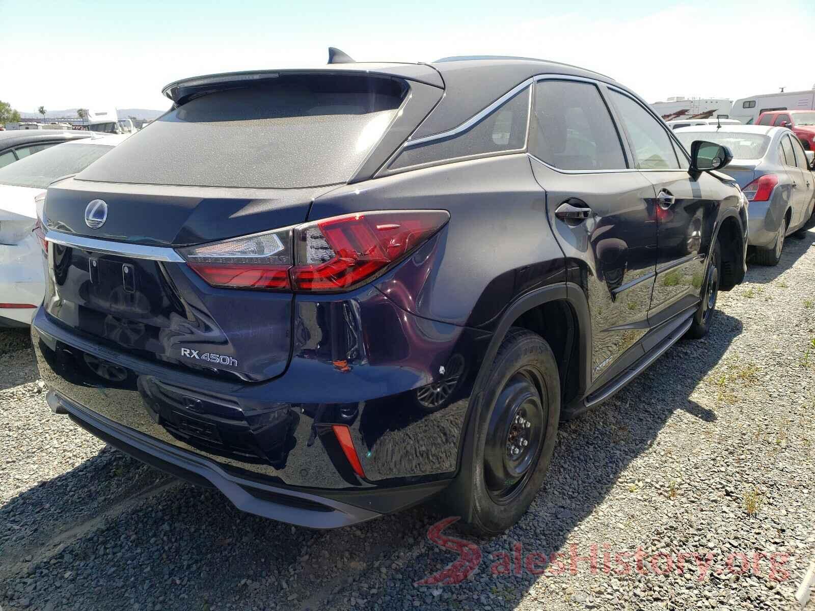 2T2BGMCAXHC015490 2017 LEXUS RX450