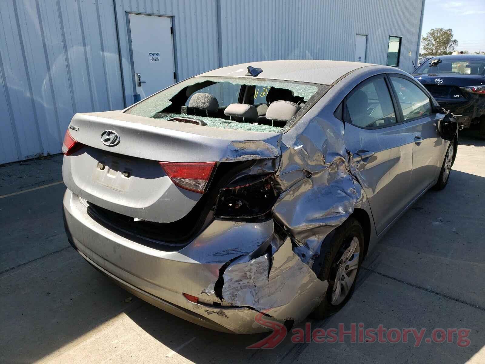 5NPDH4AEXGH699582 2016 HYUNDAI ELANTRA