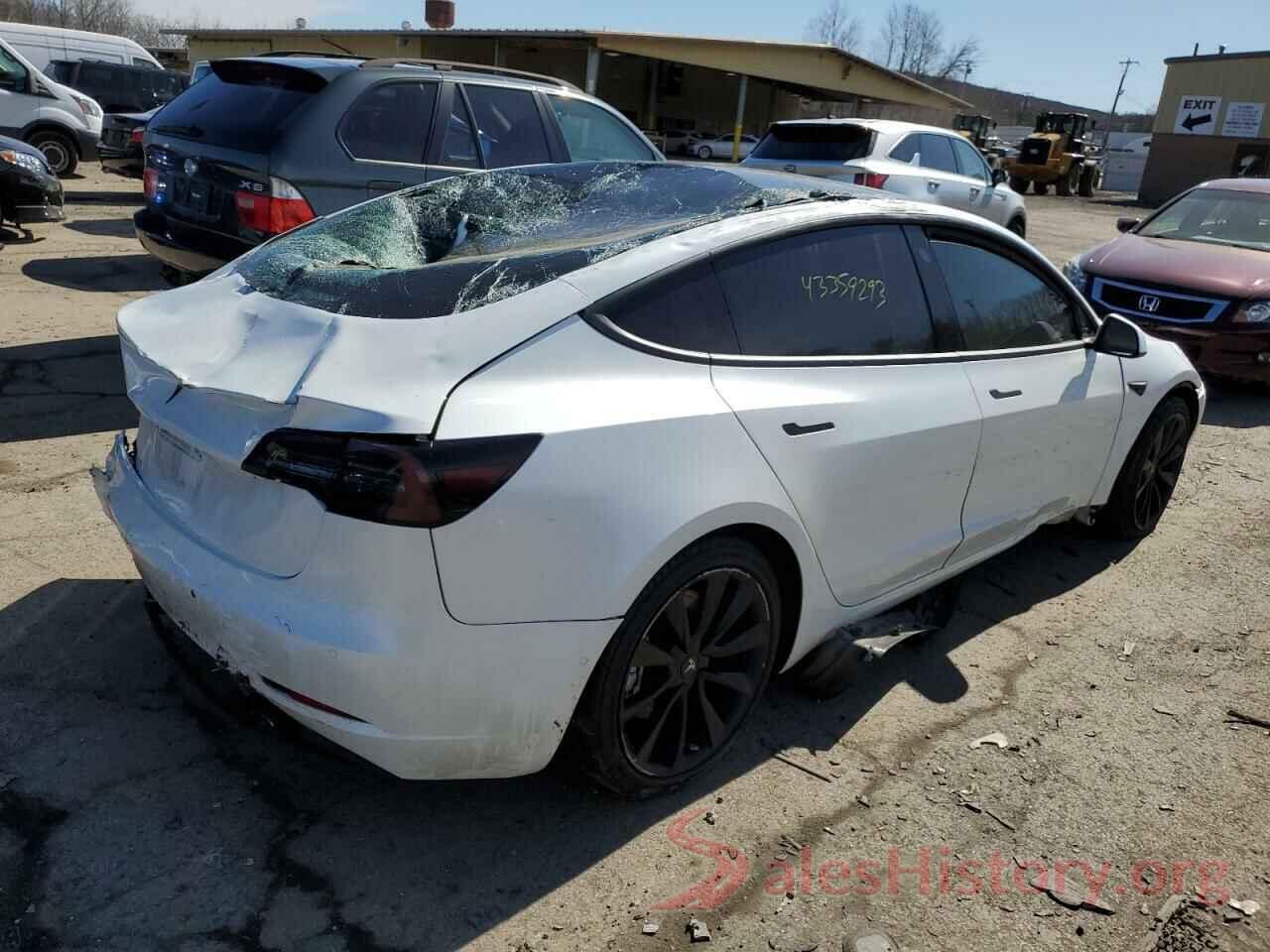 5YJ3E1EBXLF703755 2020 TESLA MODEL 3