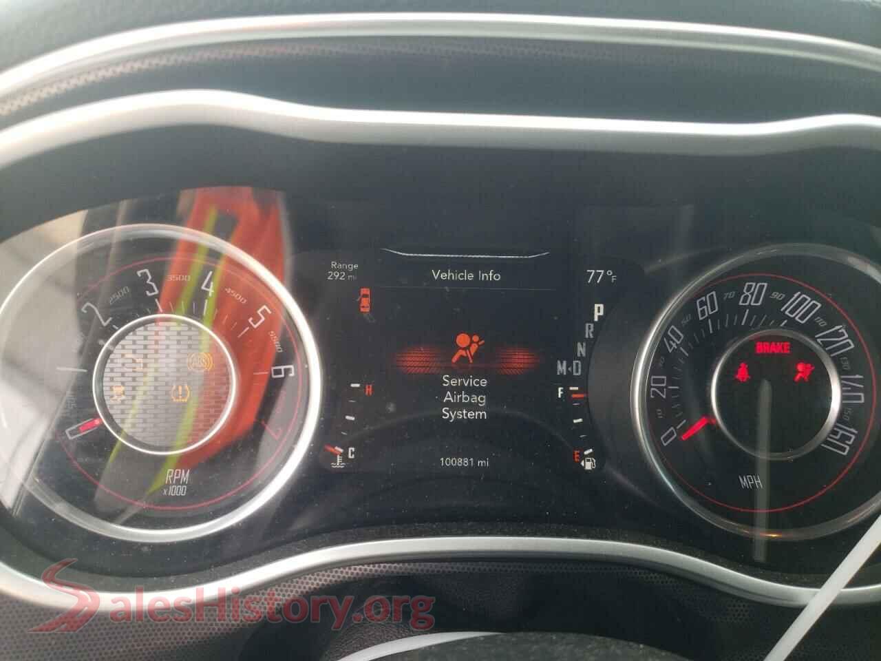 2016 DODGE CHALLENGER VIN 2C3CDZAG4GH145232, interior dashboard