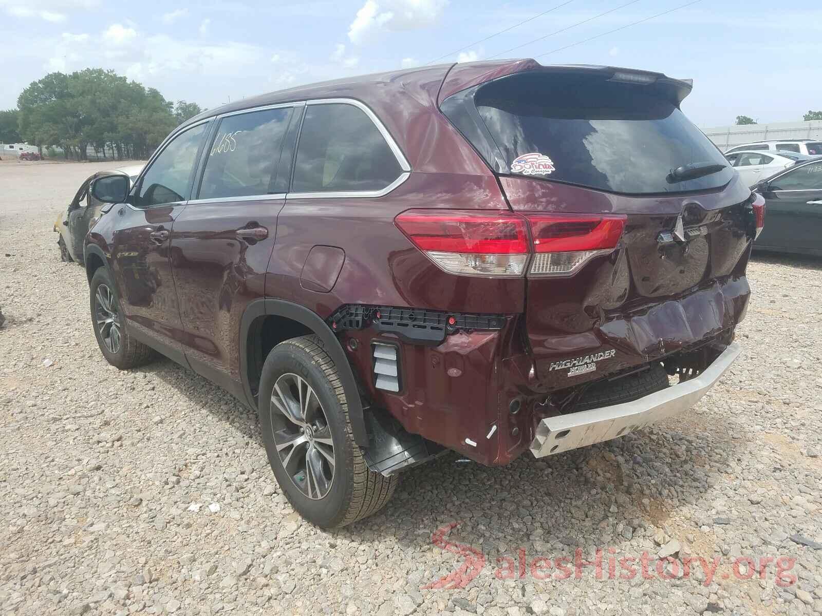 5TDZARFH0KS057398 2019 TOYOTA HIGHLANDER