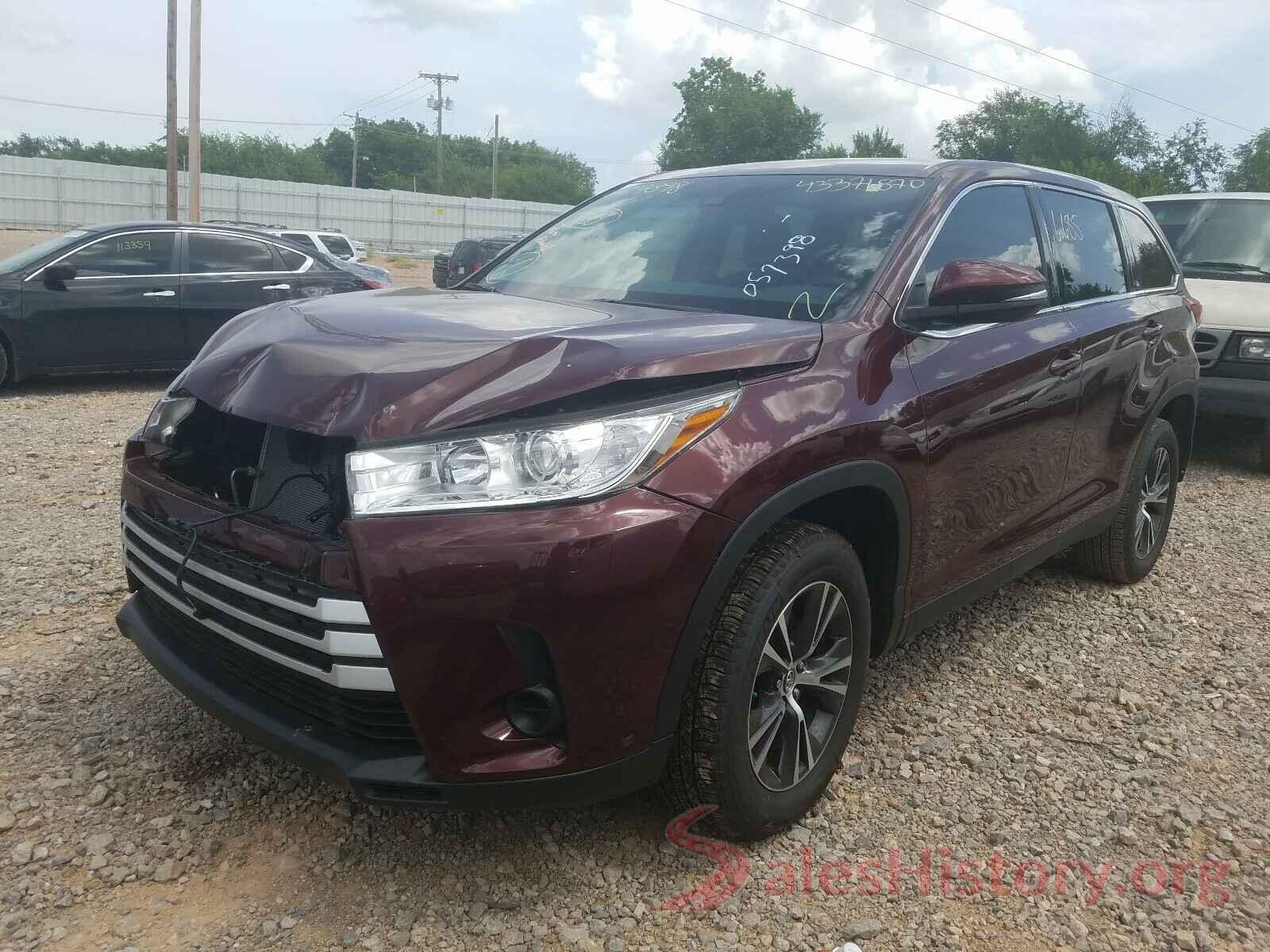 5TDZARFH0KS057398 2019 TOYOTA HIGHLANDER