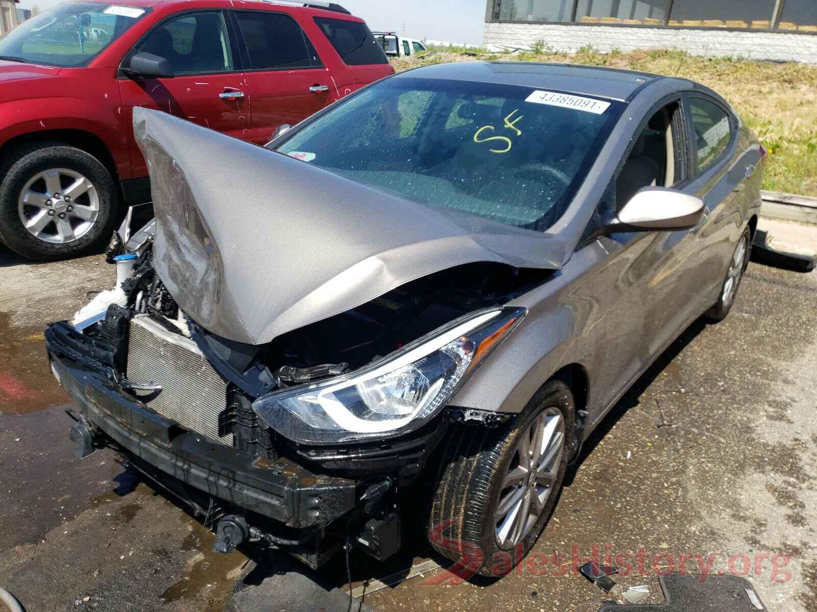 5NPDH4AE8GH759214 2016 HYUNDAI ELANTRA