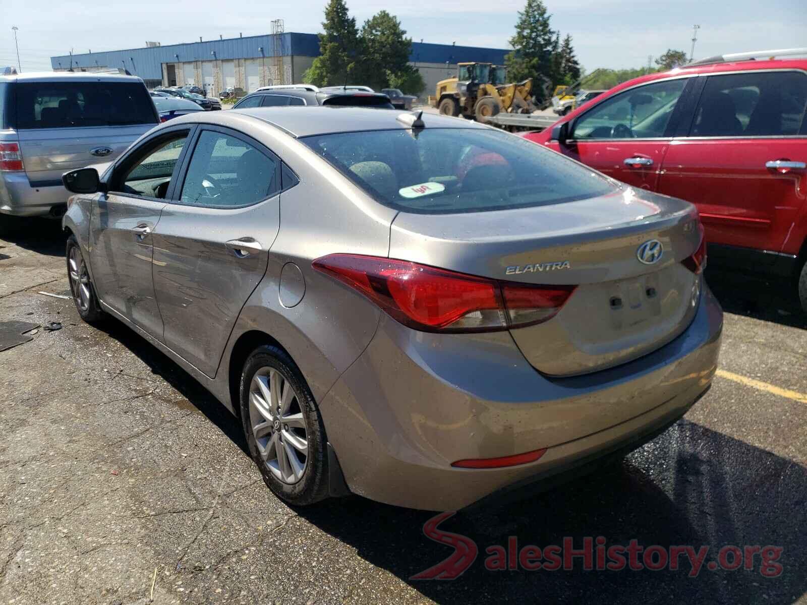 5NPDH4AE8GH759214 2016 HYUNDAI ELANTRA