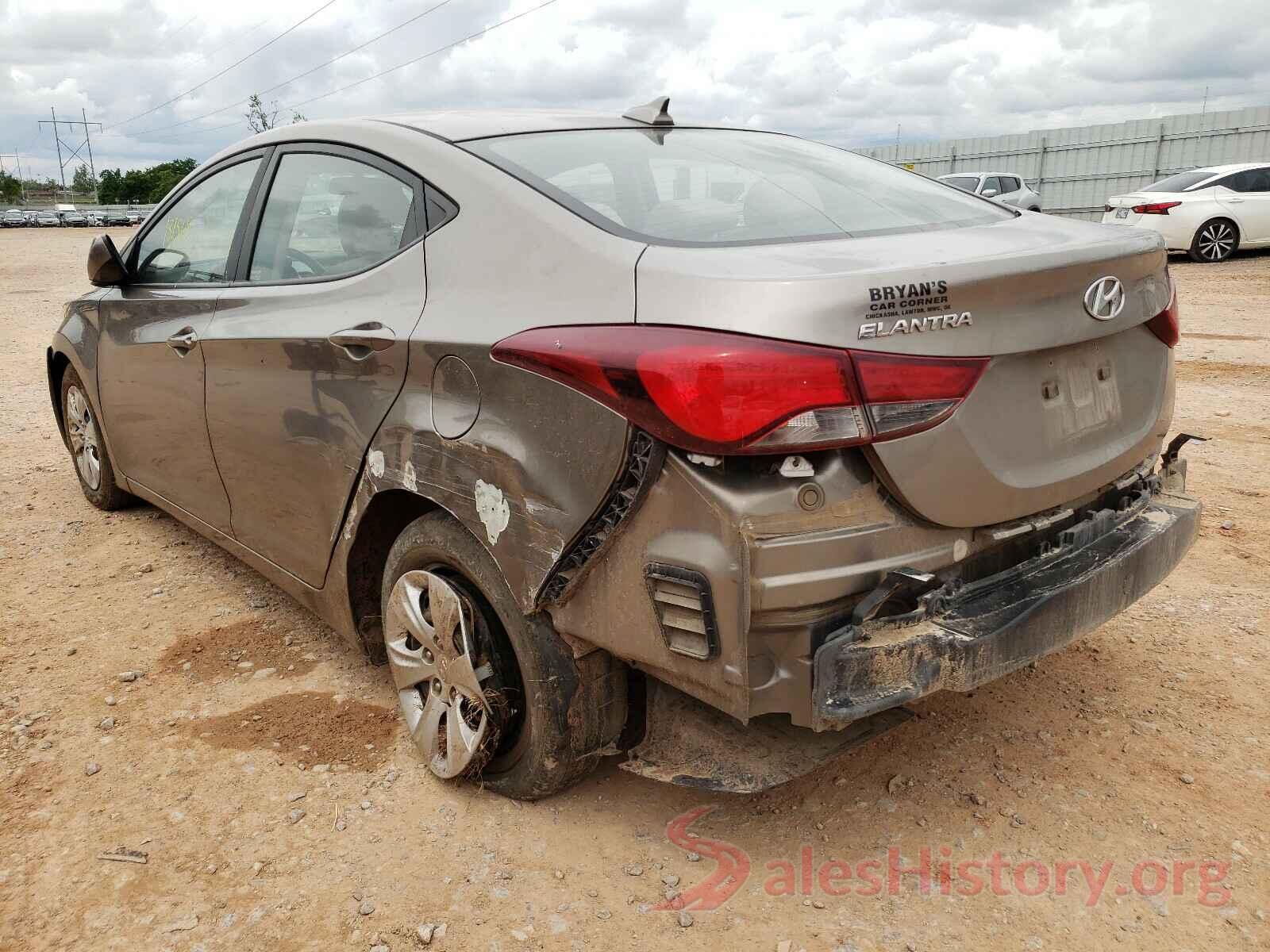 5NPDH4AE3GH682767 2016 HYUNDAI ELANTRA