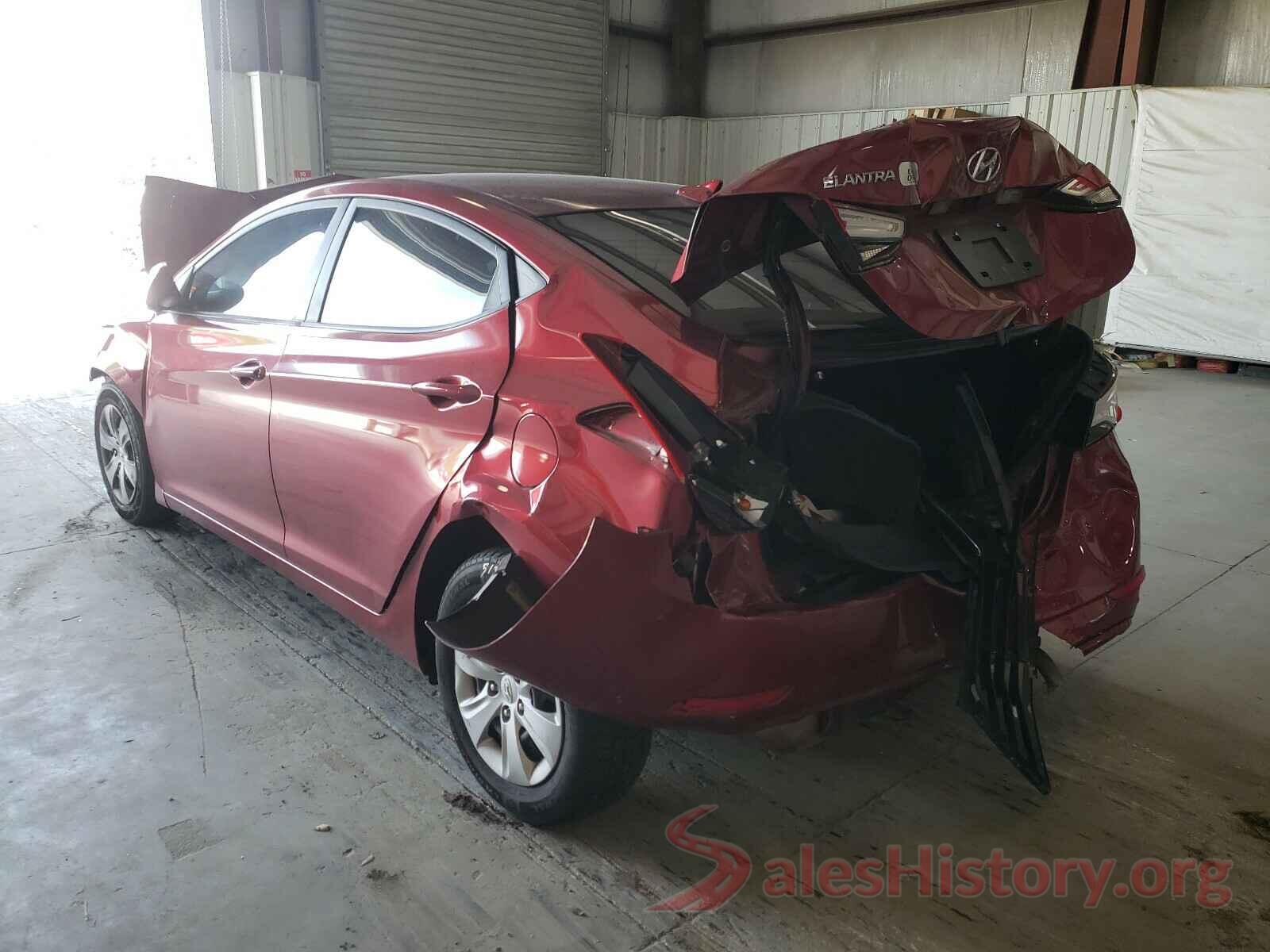 5NPDH4AE9GH687326 2016 HYUNDAI ELANTRA