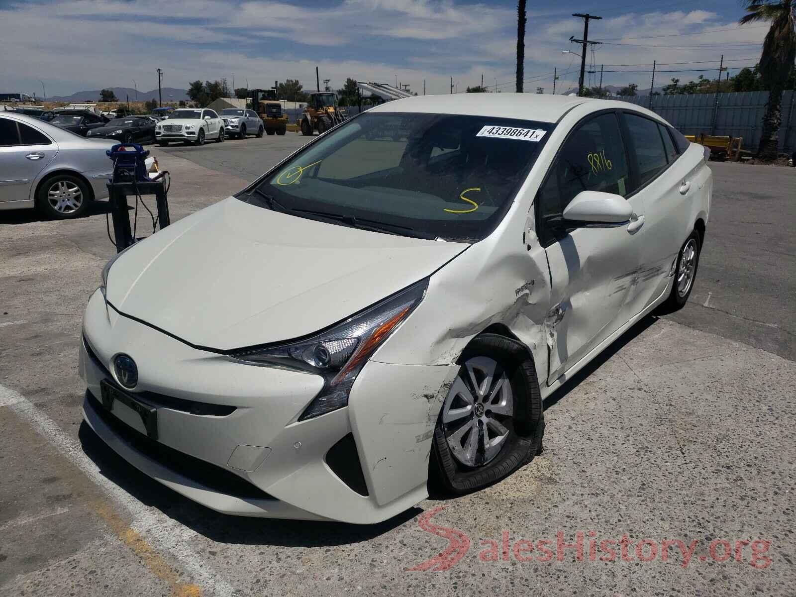 JTDKBRFU7H3570315 2017 TOYOTA PRIUS