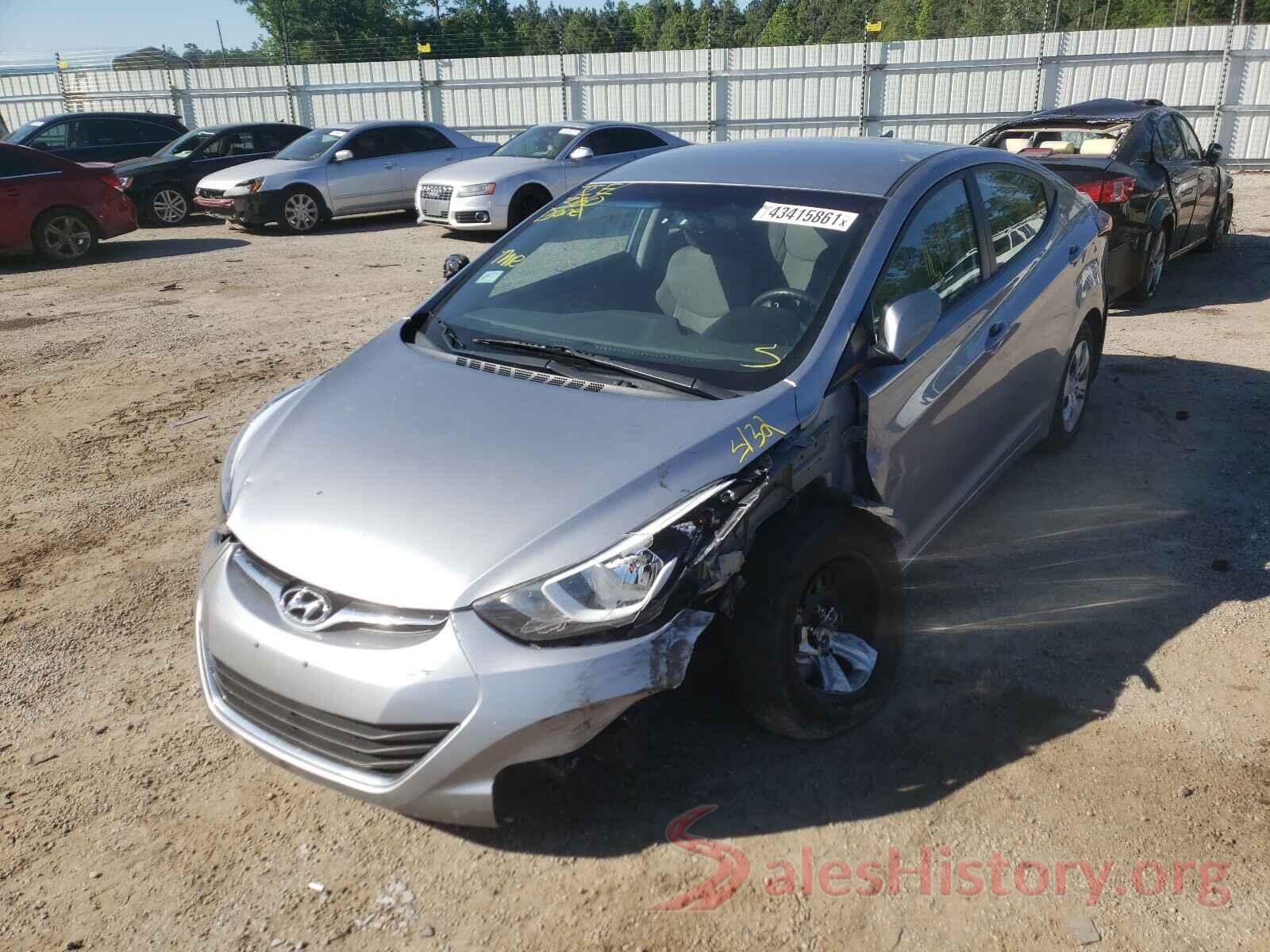 5NPDH4AE5GH729006 2016 HYUNDAI ELANTRA