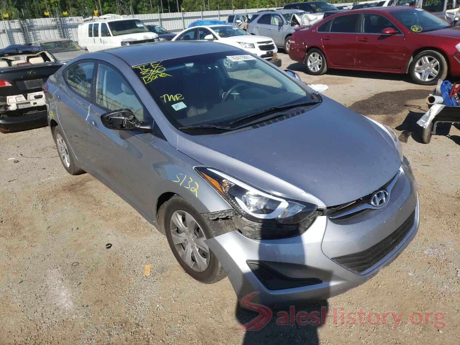 5NPDH4AE5GH729006 2016 HYUNDAI ELANTRA