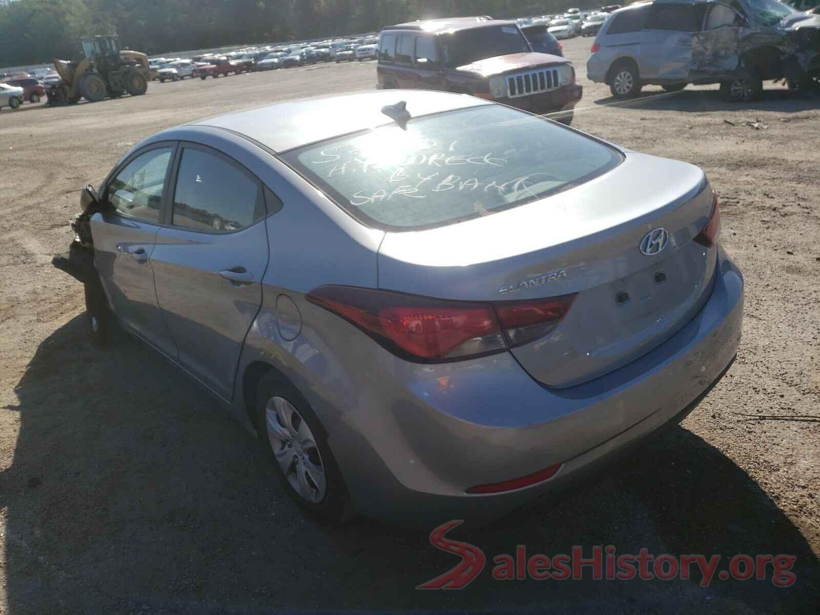 5NPDH4AE5GH729006 2016 HYUNDAI ELANTRA