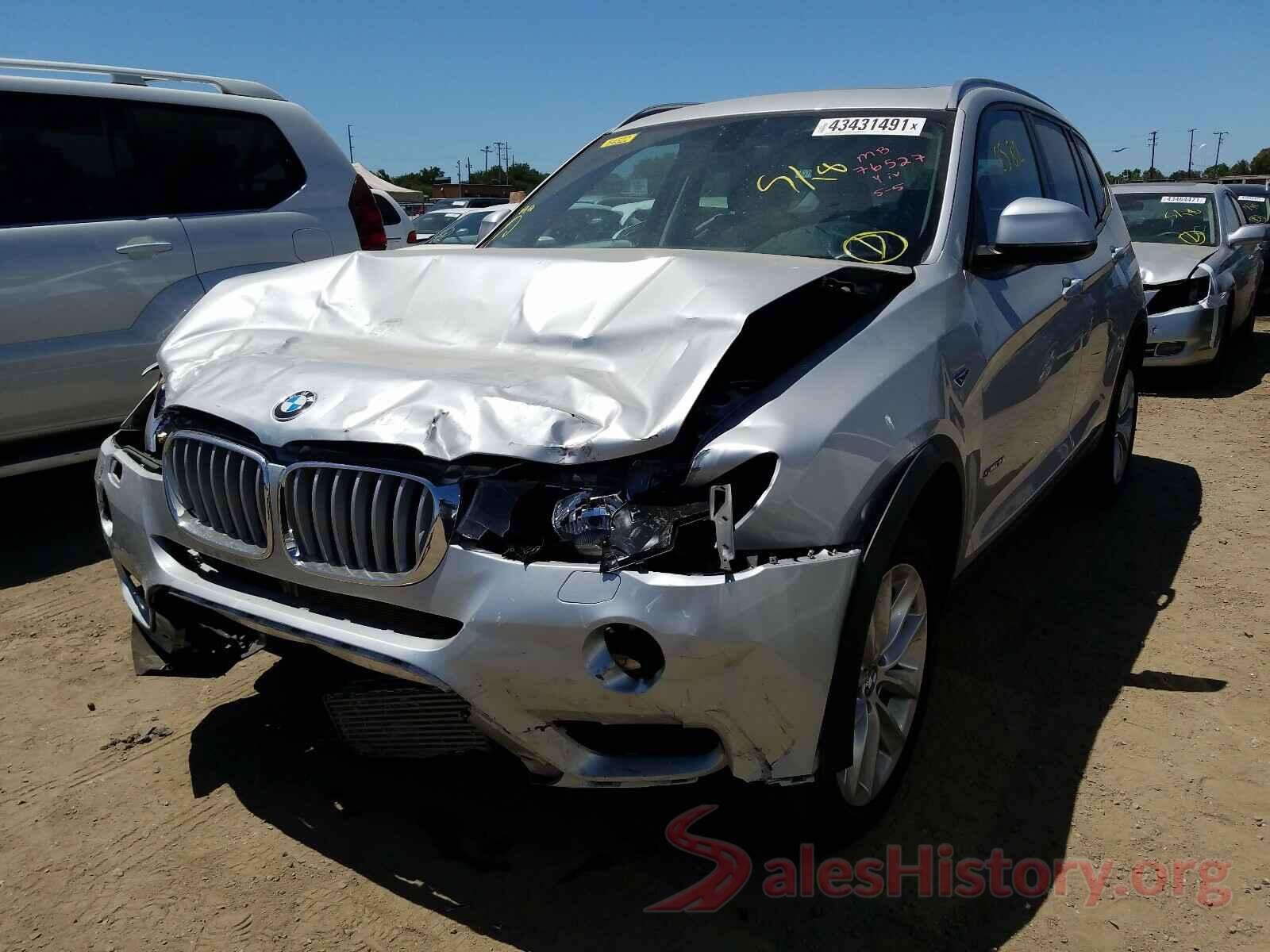 5UXWZ7C35H0X43391 2017 BMW X3