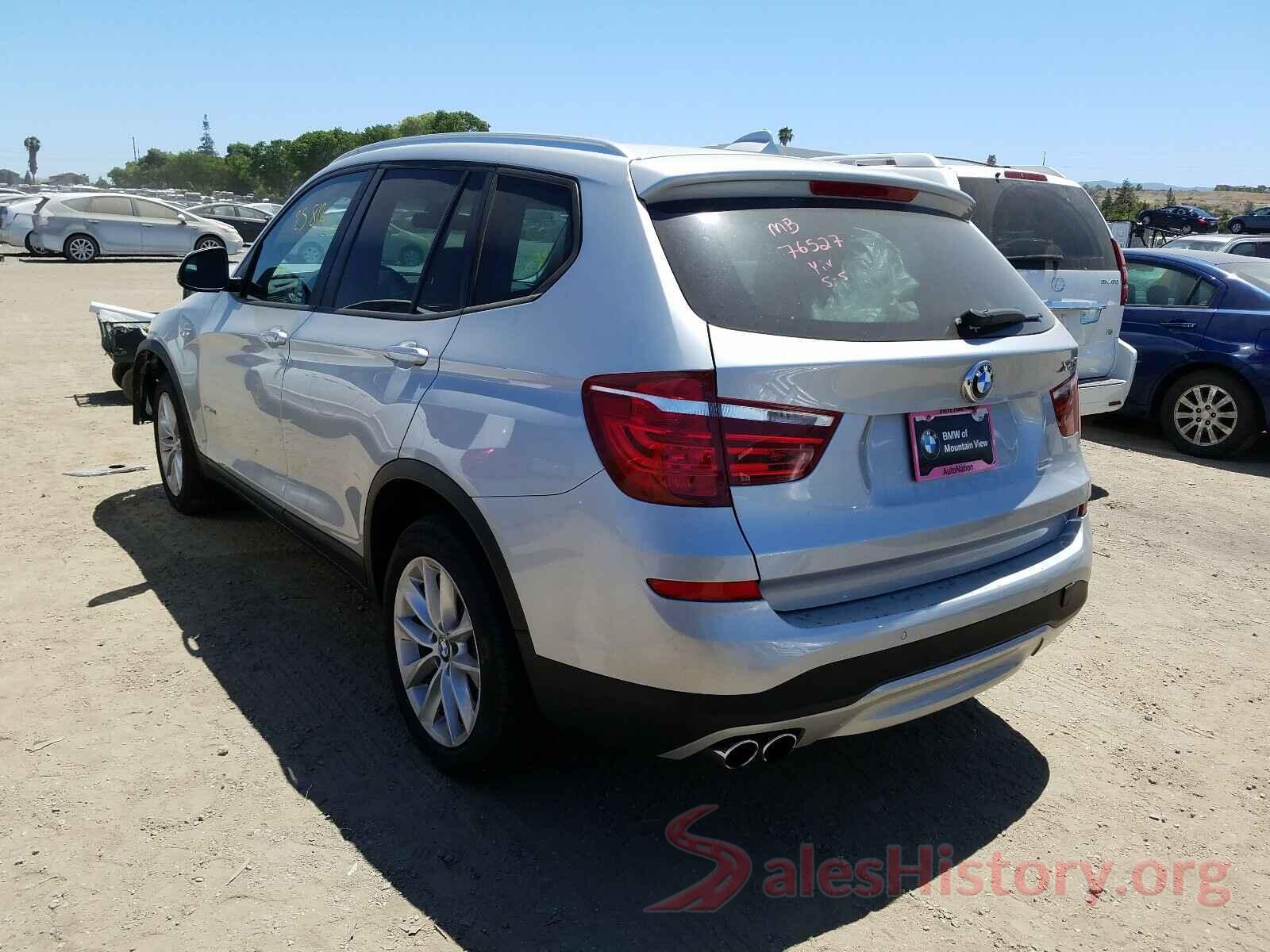 5UXWZ7C35H0X43391 2017 BMW X3