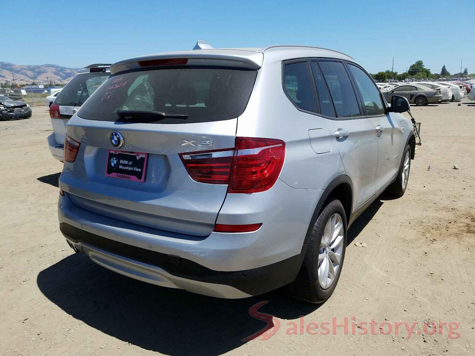 5UXWZ7C35H0X43391 2017 BMW X3