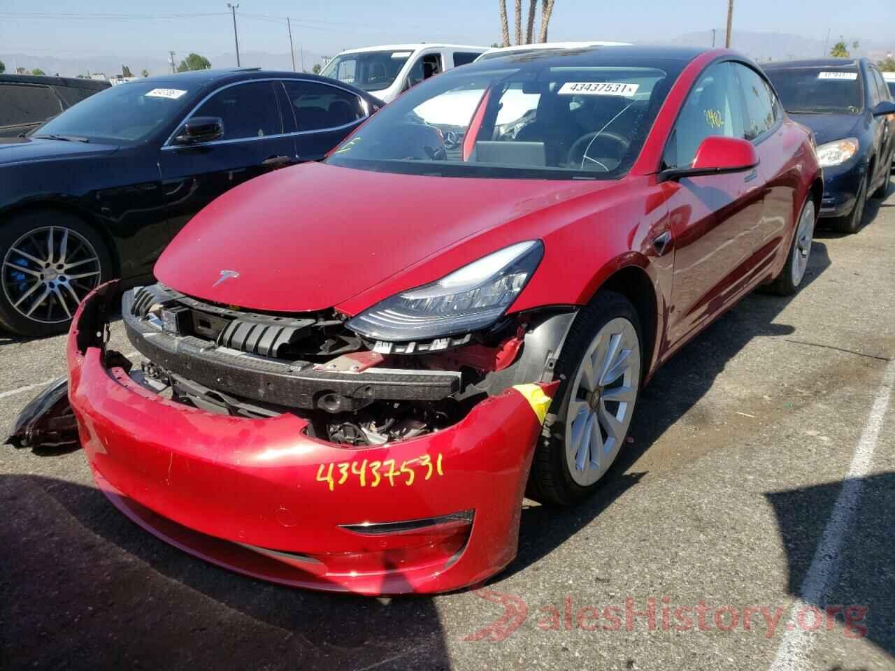 5YJ3E1EB4MF855628 2021 TESLA MODEL 3