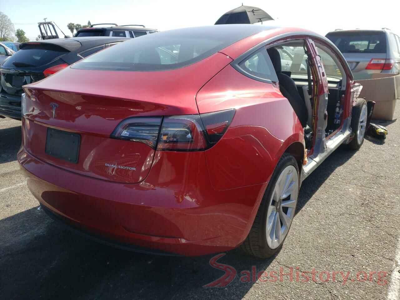 5YJ3E1EB4MF855628 2021 TESLA MODEL 3