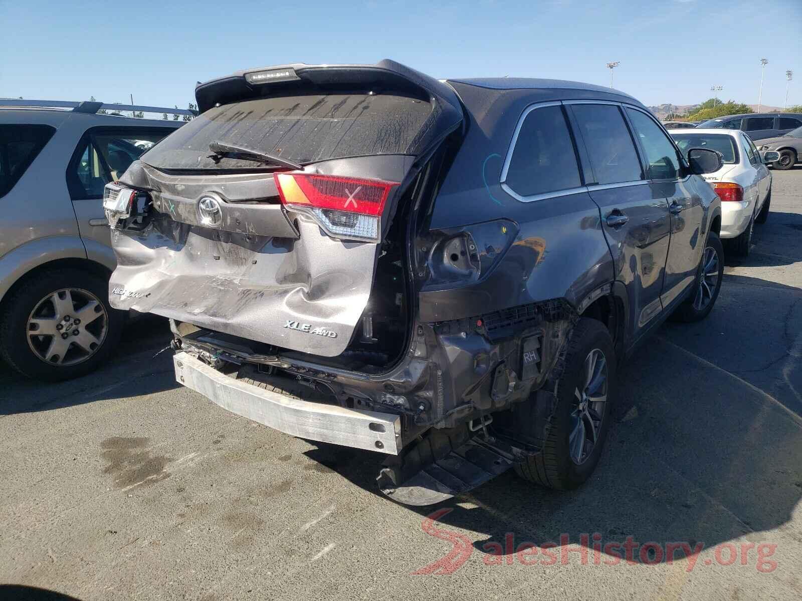 5TDJZRFH0KS617197 2019 TOYOTA HIGHLANDER