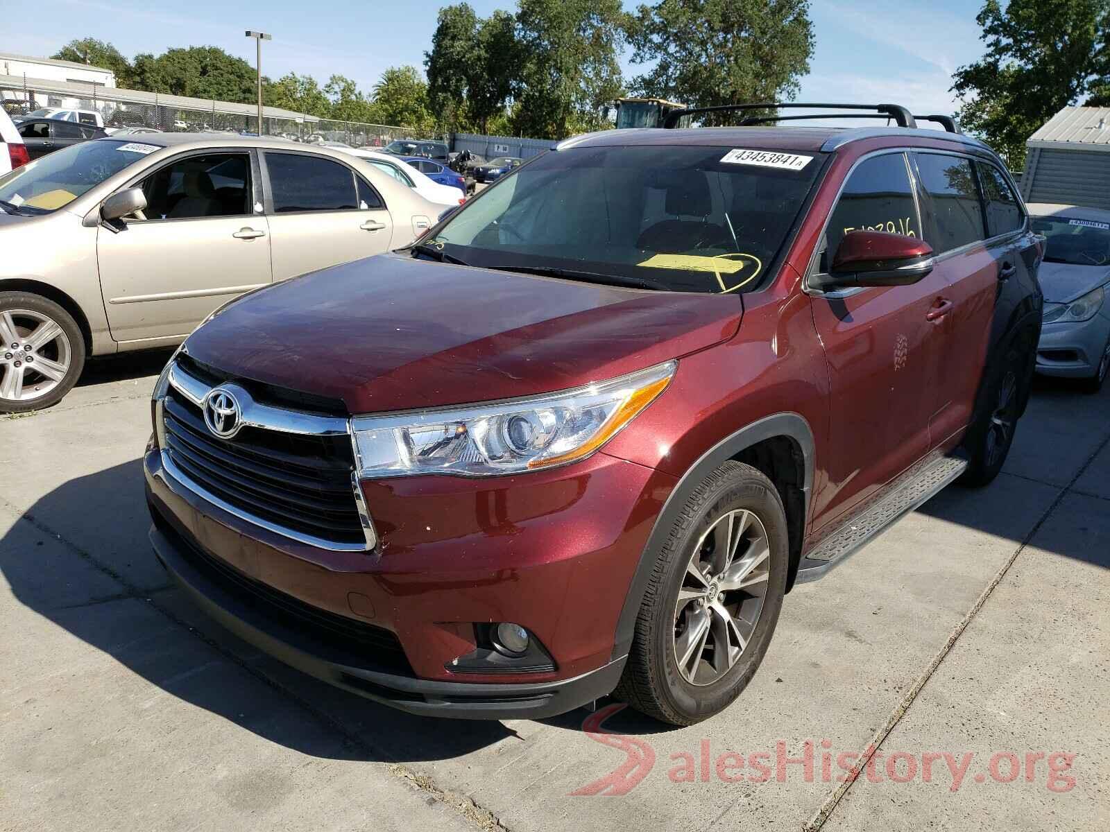 5TDJKRFH4GS351811 2016 TOYOTA HIGHLANDER