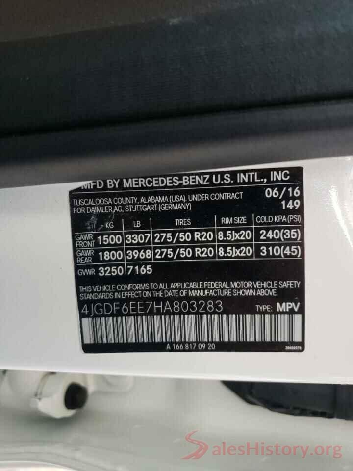 4JGDF6EE7HA803283 2017 MERCEDES-BENZ GLS-CLASS