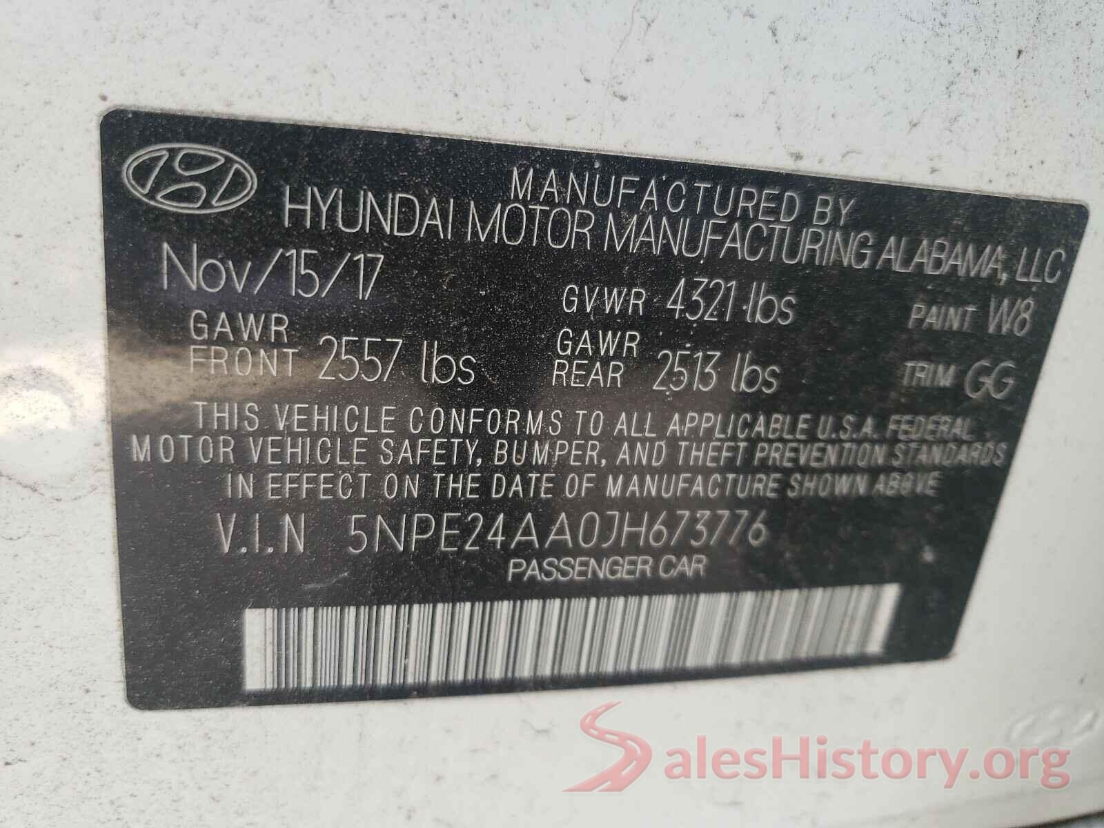 5NPE24AA0JH673776 2018 HYUNDAI SONATA