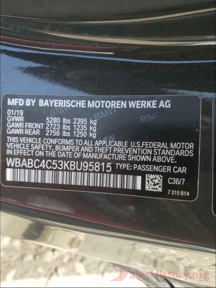 WBABC4C53KBU95815 2019 BMW M8