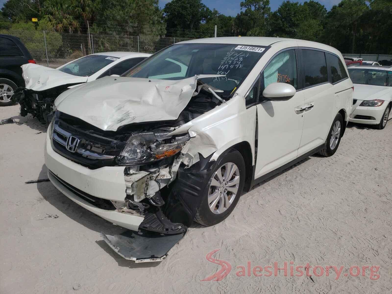 5FNRL5H3XGB149599 2016 HONDA ODYSSEY