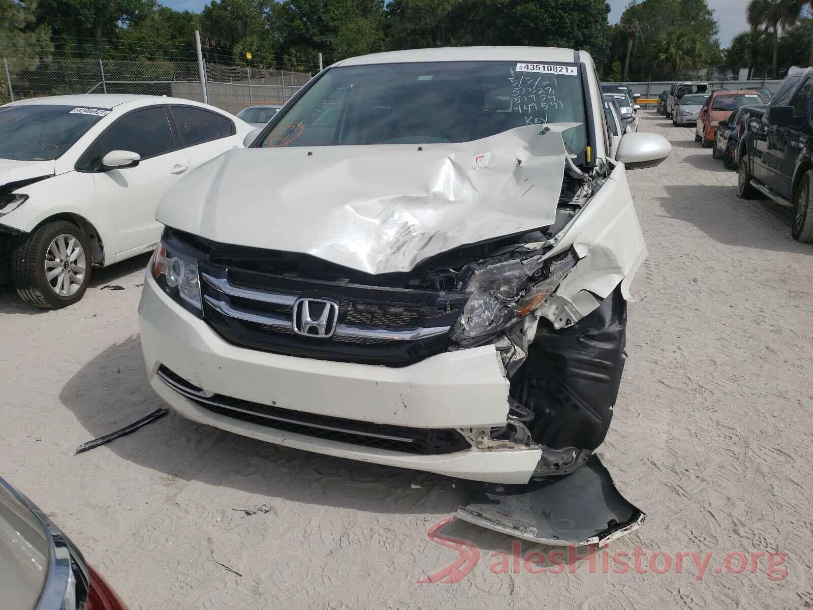 5FNRL5H3XGB149599 2016 HONDA ODYSSEY