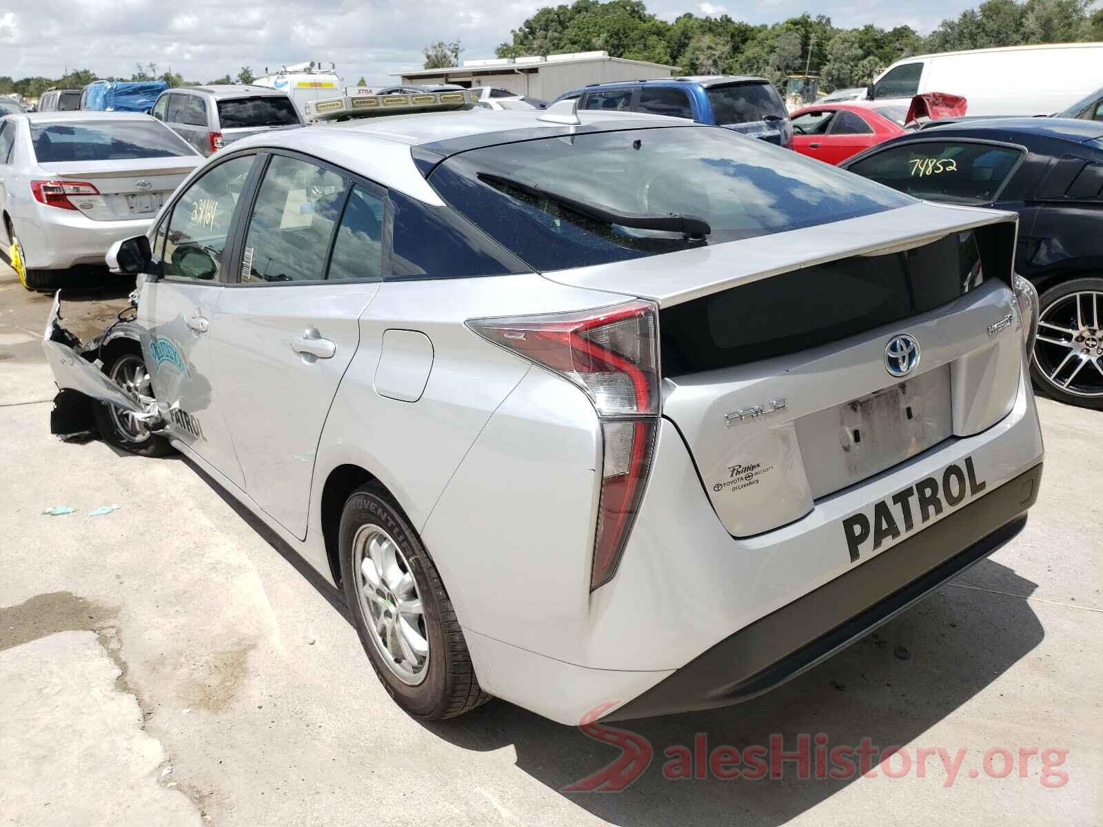 JTDKBRFU2G3019451 2016 TOYOTA PRIUS