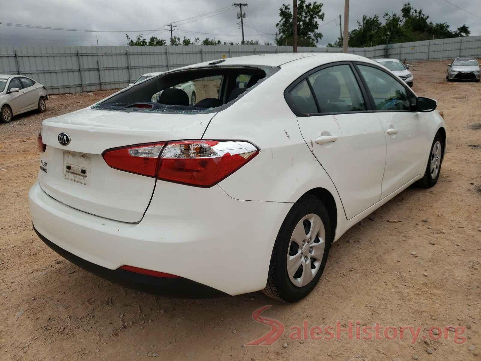 KNAFK4A6XG5616183 2016 KIA FORTE