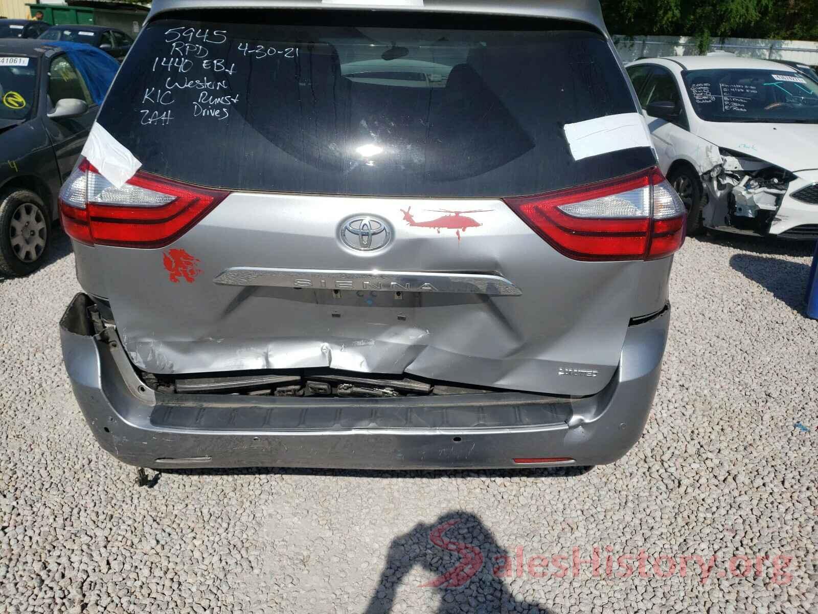 5TDYZ3DC3HS767090 2017 TOYOTA SIENNA