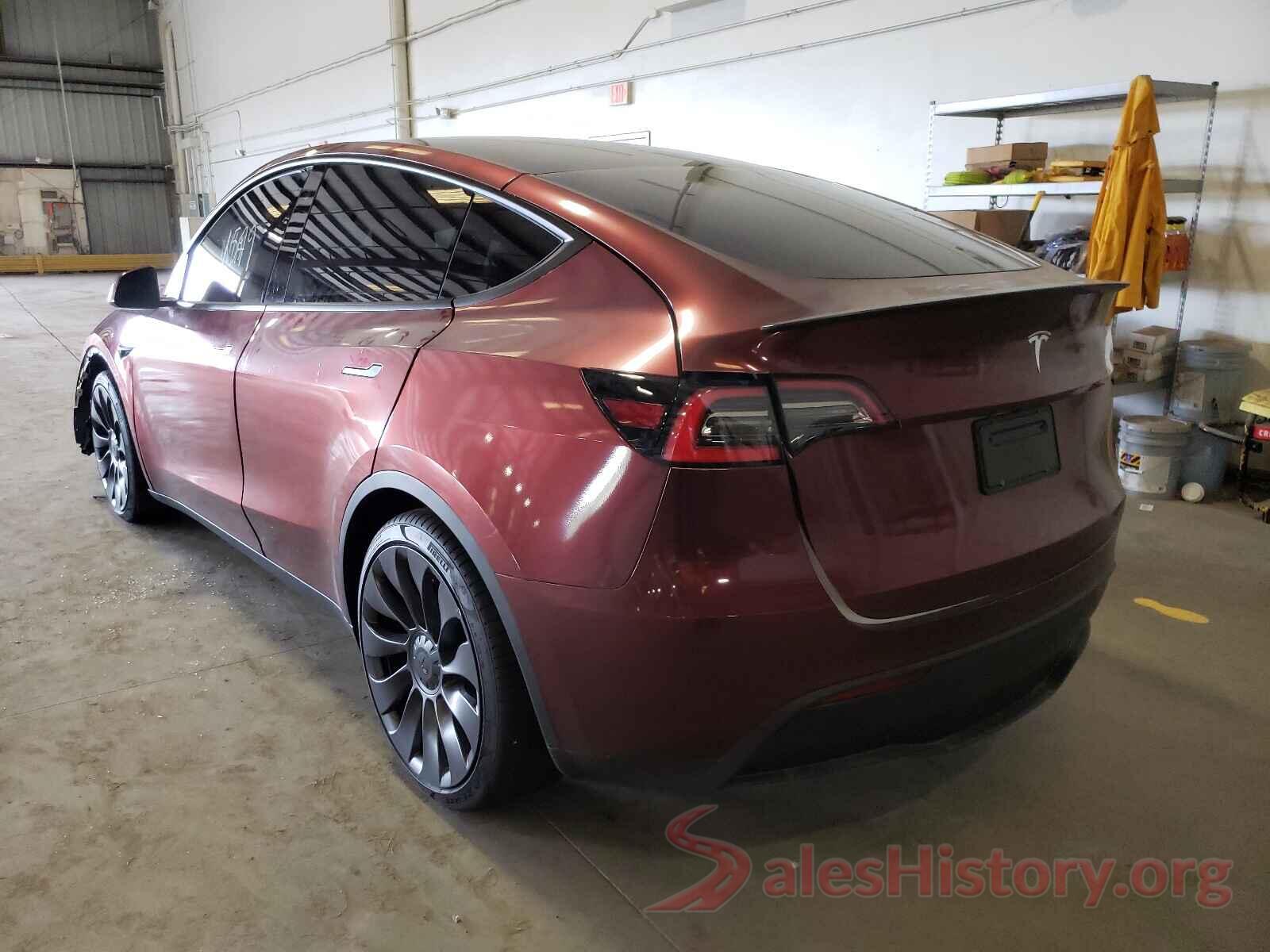 5YJYGDEFXMF124609 2021 TESLA MODEL Y