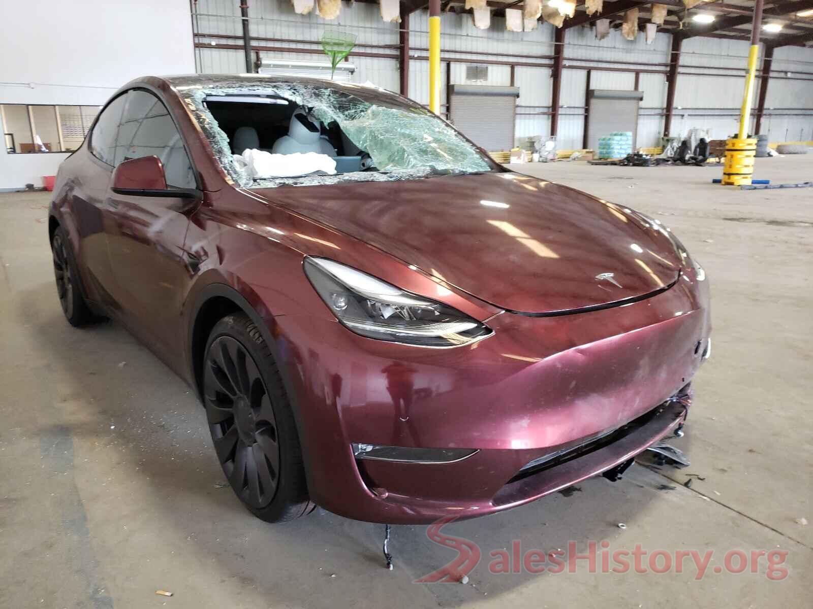 5YJYGDEFXMF124609 2021 TESLA MODEL Y