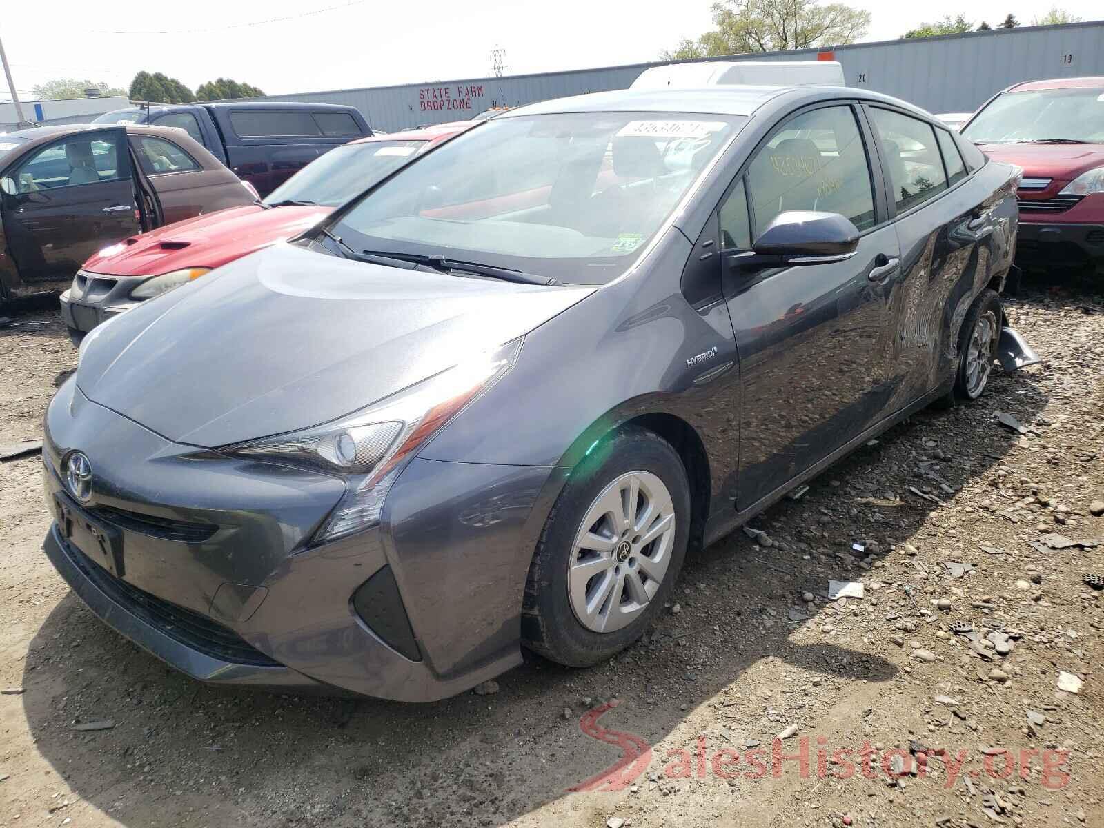 JTDKBRFU3G3021791 2016 TOYOTA PRIUS