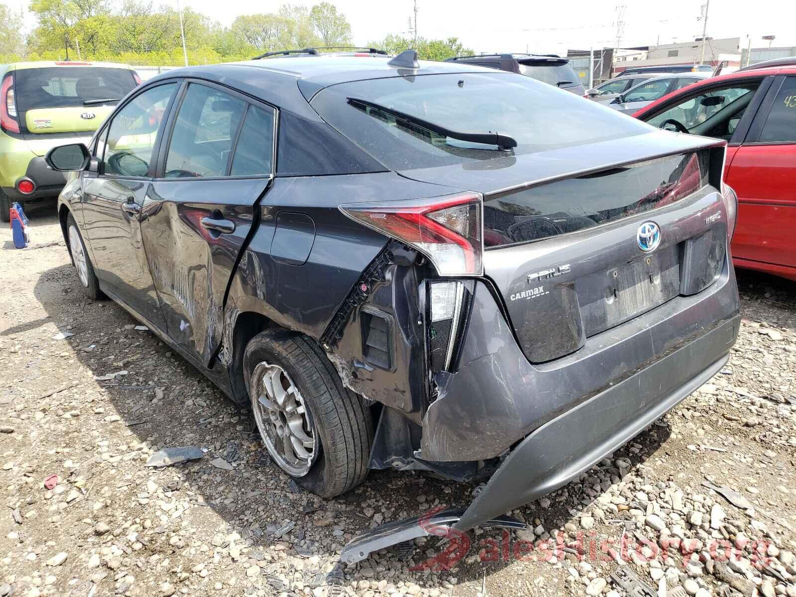 JTDKBRFU3G3021791 2016 TOYOTA PRIUS