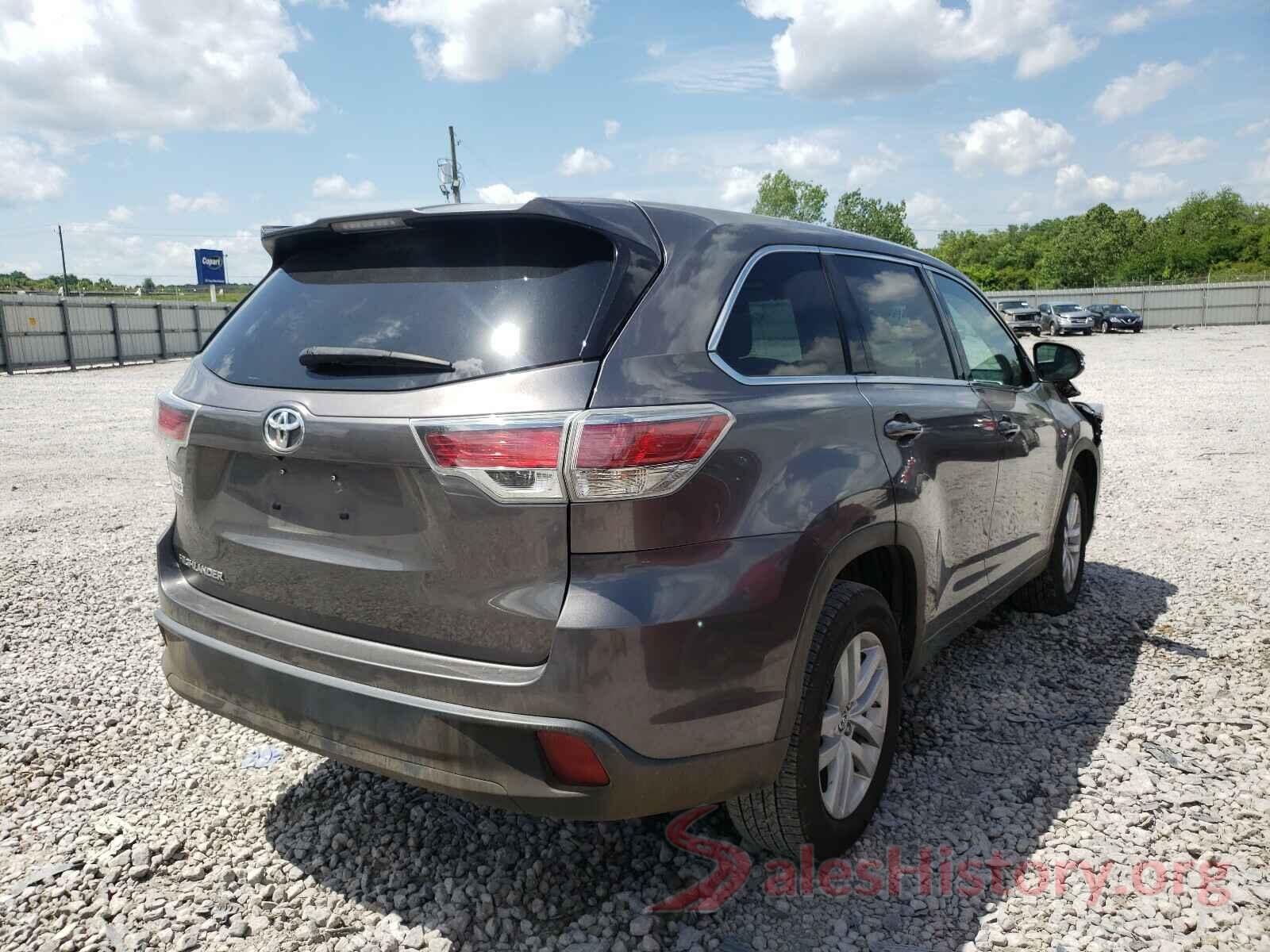 5TDZARFH9GS020275 2016 TOYOTA HIGHLANDER