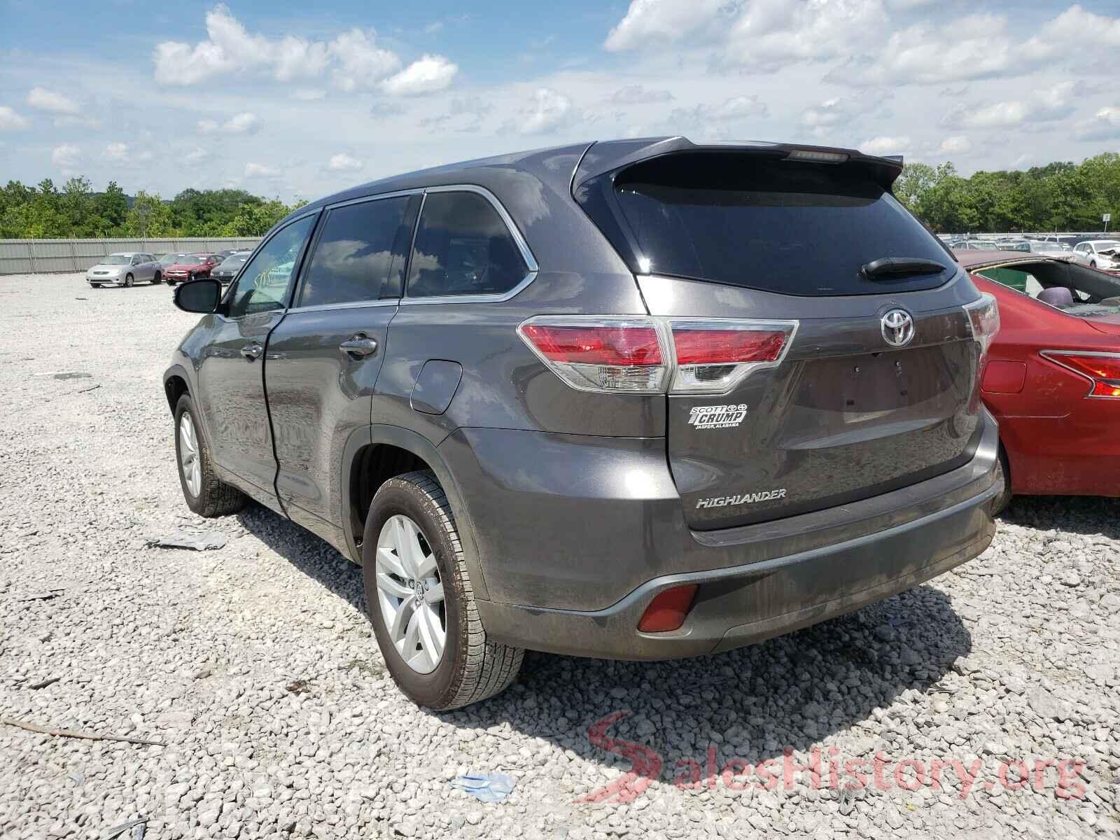 5TDZARFH9GS020275 2016 TOYOTA HIGHLANDER