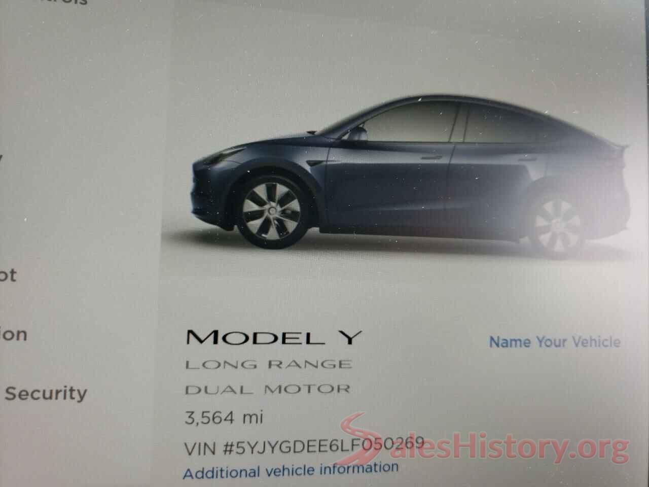 5YJYGDEE6LF050269 2020 TESLA MODEL Y