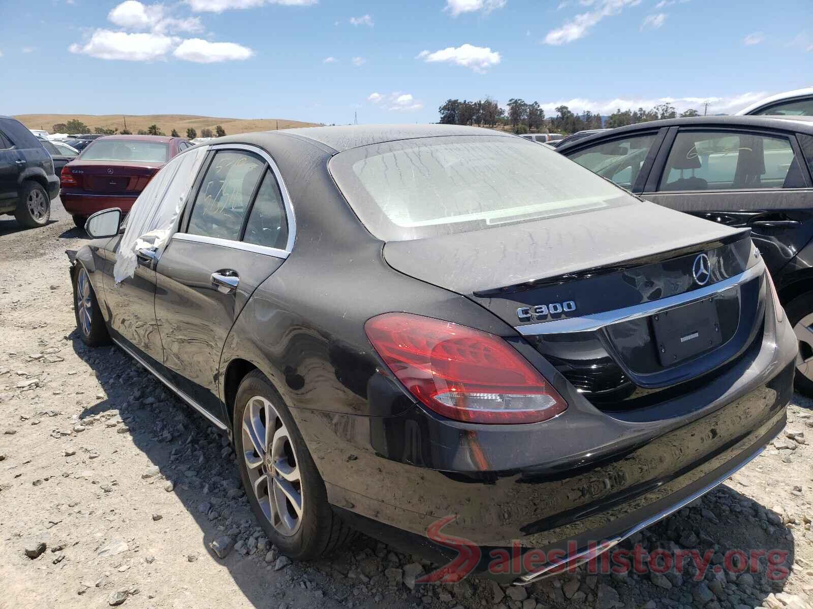 55SWF4KBXHU213936 2017 MERCEDES-BENZ C CLASS